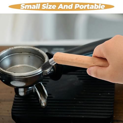Coffee Cleaning Brush Espresso Machine Brush for Grinder and Coffee Grinder Cleaning Soft Bristles Machine Cleaning for Hard