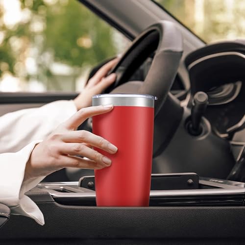 20 oz Tumbler with Lid Stainless Steel Insulated Tumblers Bulk Cups Mug (4 Count)