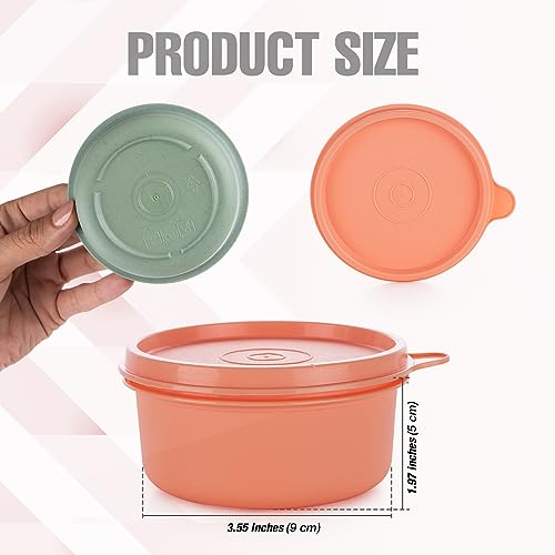 Set of 12 Small Round 9 oz Deli Containers with Lids (12 Count)
