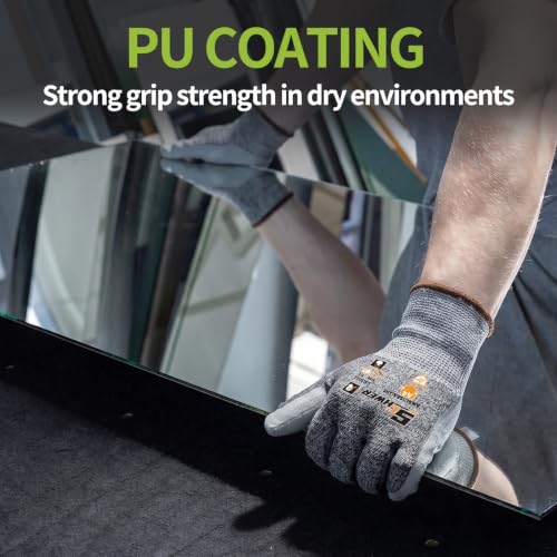 12 Pairs ANSI A4 Cut Resistant Gloves (12 Count)