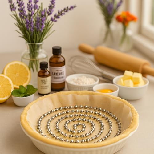 Pie Weights Stainless Steel Stoneware Beads for Blind Baking (2 Count)