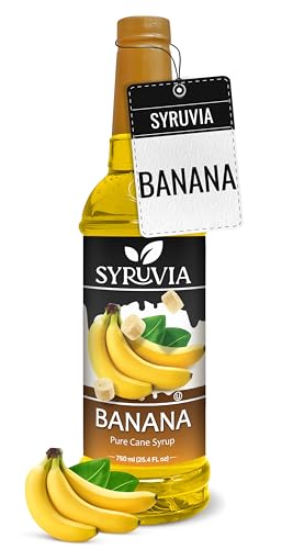 Banana Syrup Flavored Syrup for Coffee (25.4 Fl Oz)