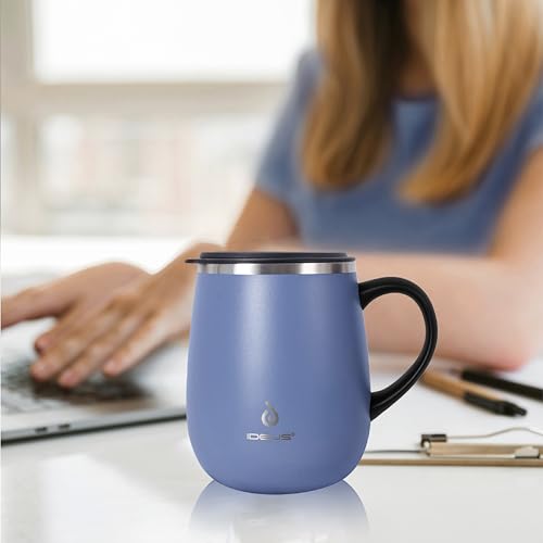 16 oz Insulated Coffee Mug with Lid and Handle