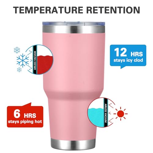 30oz Insulated Tumbler With Lids and Straws (8 Count)