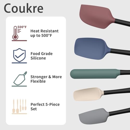 Silicone Spatula Set of 5 (5 Count)