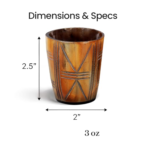 Viking Horn Shot Glasses Set of 12 (12 Count)