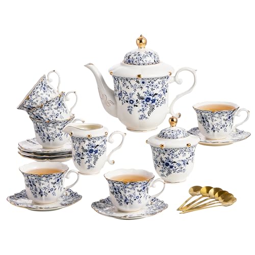 Country Roses Porcelain Tea Set