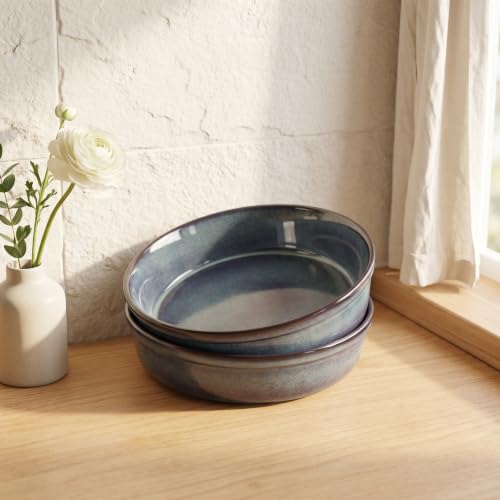 Ceramic Pie Pan Quiche Dish 2.3 Quart Baking Pan