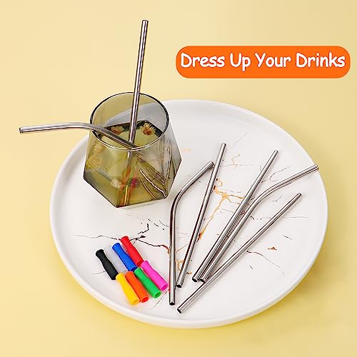16 Pcs Short Metal Straw (16 Count)
