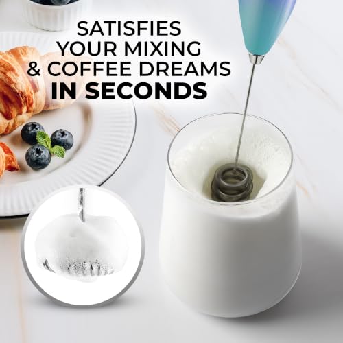 Powerful Milk Frother Wand With Duracell Batteries