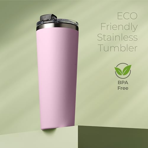 22 oz Insulated Coffee Tumbler with Leakproof Lid
