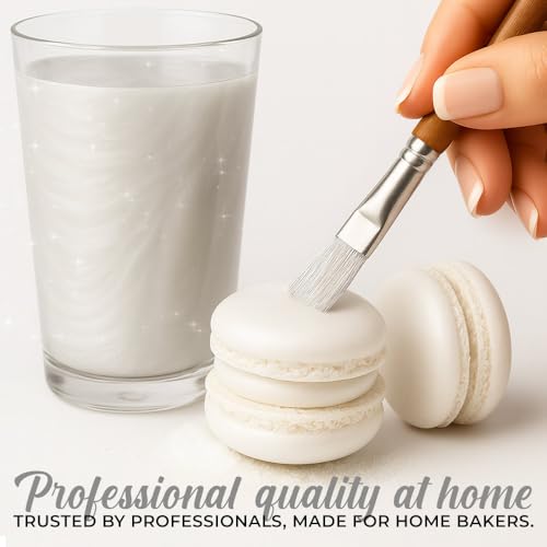 Bulk (20g) White Luster Dust Edible Glitter for Cocktails | Premium Edible White Luster Dust for Cake Decorations - Blanco Edible Glitter for Drinks Cupcakes Cookies Cakes Food Paint