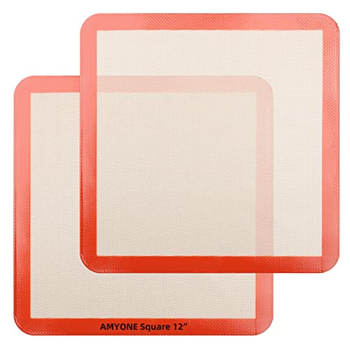 12x12 Square Silicone Baking Mats for XL Air Fryer