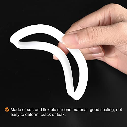 Gasket Seal Coffee Maker White Silicone Ring Replacement 50x64x4mm for 4 (5 Count)