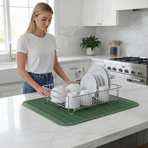 Silicone Dish Drying Mat for Multiple Usage