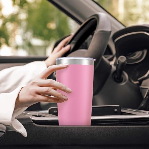 20 oz Tumbler with Lid Stainless Steel Insulated Tumblers Bulk Cups Mug (12 Count)