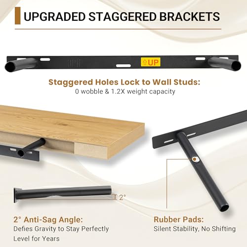 12 Inch Deep Floating Shelves (2 Count)