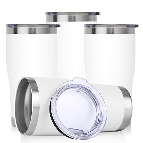 20oz Tumbler with Lid Stainless Steel Tumblers Bulk (4 Count)
