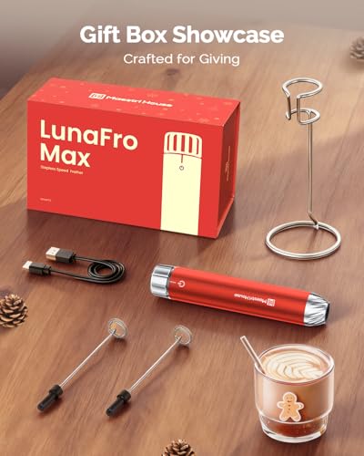 LunaFro Max Rechargeable Milk Frother