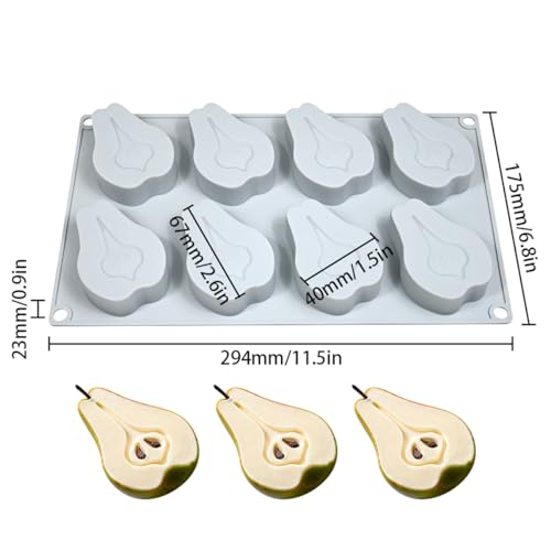 Pear Shape Silicone Mold 3D Cake Moulds Mousse For Ice Creams Chocolate Pastry Bakeware Dessert Art Pan Cake Mold