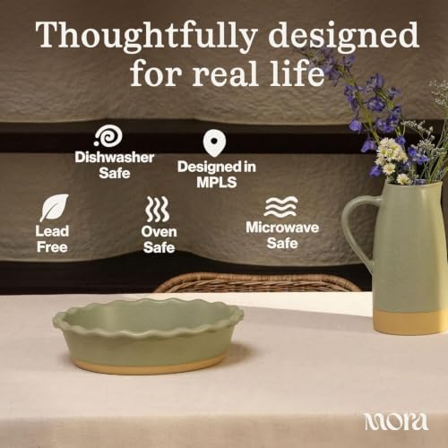 Mora Ceramic Pie Pan for Baking (30 Count)