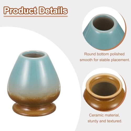 Ceramic Chasen Stand 70mm Matcha Whisk Holder Teas Set Whisks Stand Traditional Matcha Tea Chasen Holder Tea Set Accessories for Tea Tasting