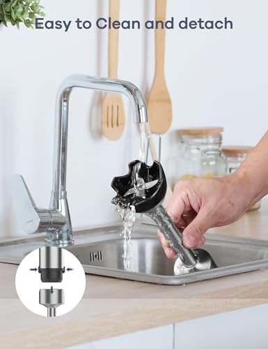 Immersion Blender Handheld Corded 8 in 1 Hand Blender Max 1000W
