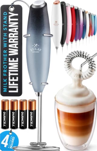 Powerful Milk Frother Wand With Duracell Batteries