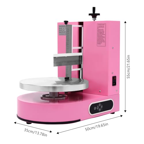 Cake Decorating Coating Machine Cream Spreading Automatic Frosting Turntable with Graduated Scraper for 4