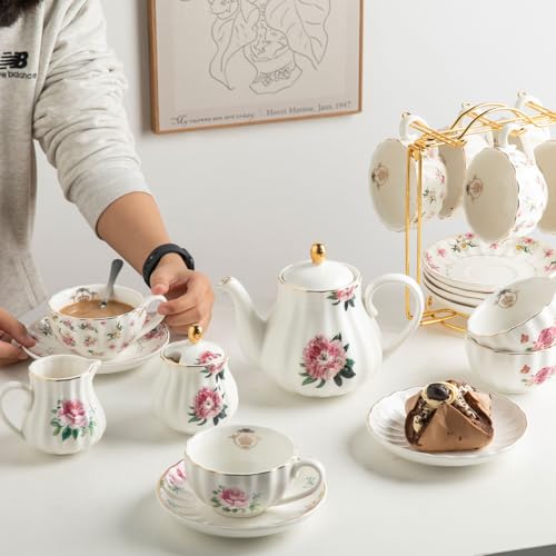 Porcelain Tea Sets British Royal Series (13 Count)
