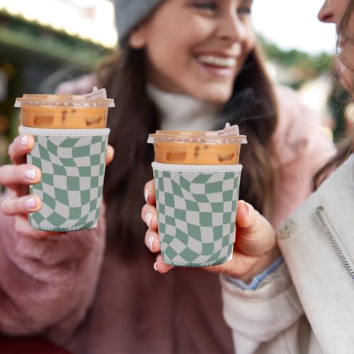 Reusable Insulated Neoprene Iced Coffee Cup Sleeve (3 Count)