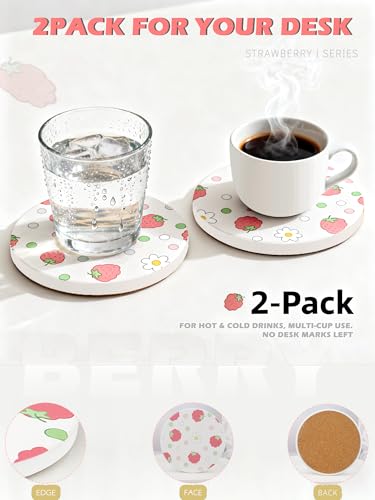 Ceramic Drink Coasters Set of 2 (2 Count)