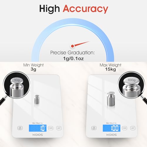 33lb Kitchen Scale 0.1oz Precision