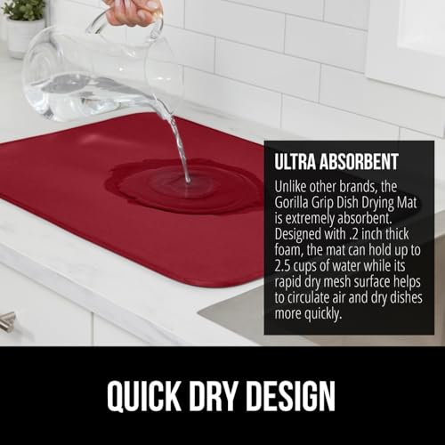 Ultra Absorbent Microfiber Dish Drying Mat