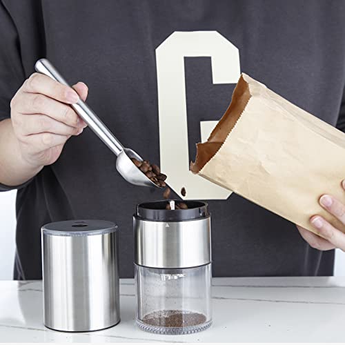 Stainless Steel Long Hollow Handle Coffee Scoop