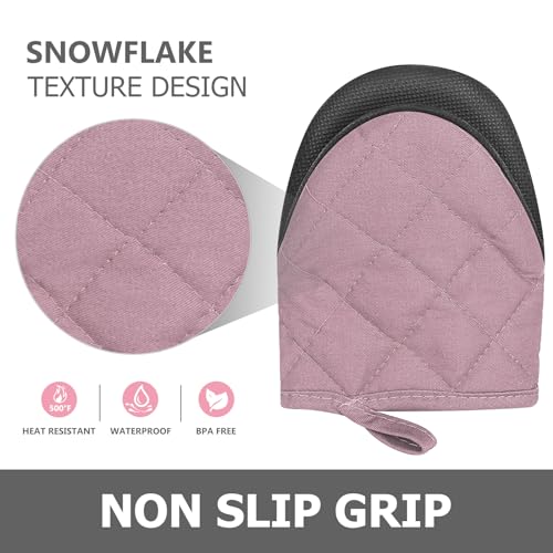 1 Pair Short Oven Mitts