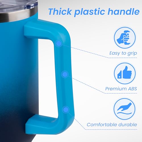 40 oz Tumbler with Handle and Straw