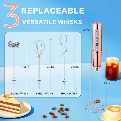 Handheld Milk Frother Wand for Coffee