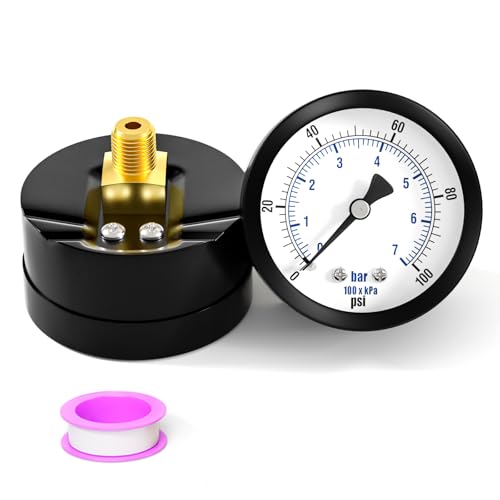 0 100PSI Well Pump Pressure Gauge 2" Dial Size
