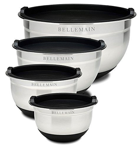 Stainless Steel Mixing Bowls with Airtight Lids Set