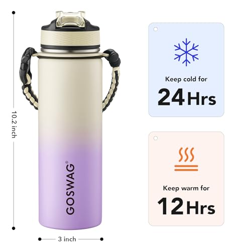 24oz Insulated Stainless Steel Travel Water Bottle
