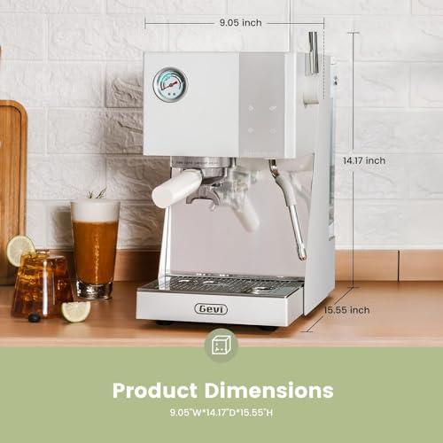 20 Bar Espresso Machine with Professional 58mm Espresso Maker with Milk Frother