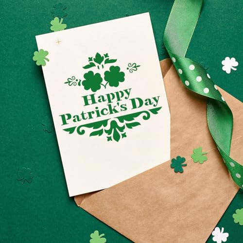 6in Shamrocks Cookie Stencils for Royal Icing (16 Count)
