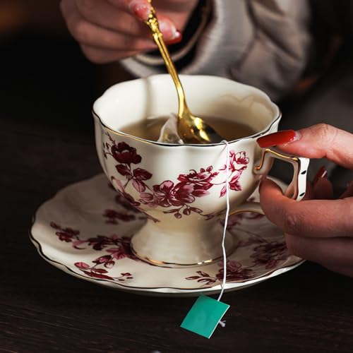 Tea Cups and Saucers Set of 2 (2 Count)