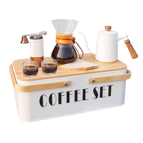 Pour Over Coffee Maker Set Pour Over Coffee Dripper Manual Coffee Mill Grinder glass pour over coffee maker