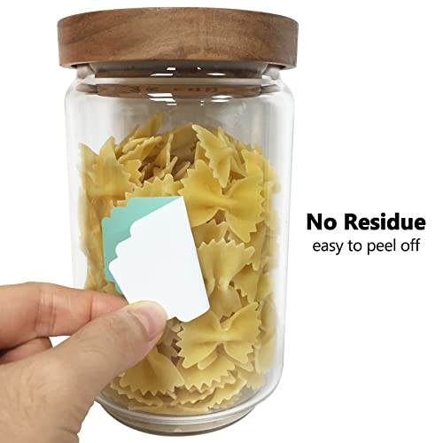 Labels for Food Containers 120Pcs Removable Waterproof Write