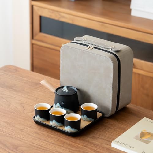 Portable Chinese Tea Set with Carry Bag