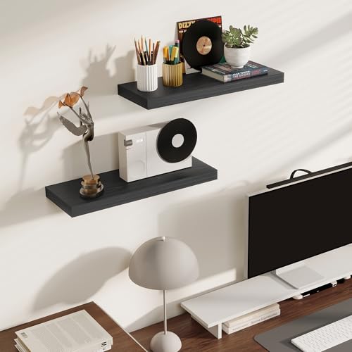 Rustic Floating Shelves for Home Decor (2 Count)
