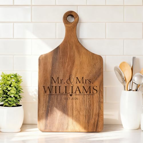 Personalized Mr & Mrs Cutting Board