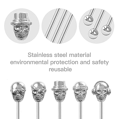 Skull Shape Swizzle Sticks